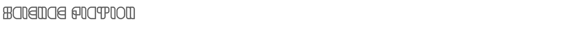 Sample characters Science Fiction Font